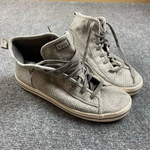 KEDS Women’s Metallic Dot Gray Wool high Top Shoes size: 11